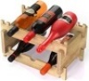 Case of (10) SteRa Design&nbsp;Bamboo&nbsp;6 Bottle Countertop Wine Rack - New&nbsp;