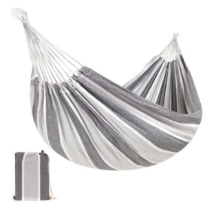 2-Person Brazilian-Style Double Hammock w/ Portable Carrying Bag, Steel