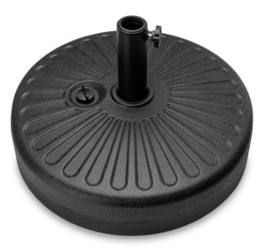 Plastic Patio Umbrella Base Pole Holder Accessory w/ Adjustable Knob