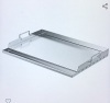 Skyflame Universal Stainless Steel Griddle Plate with EvenHeating Bracing for BBQ Charcoal/Gas Grills, 23" x 16"Rectanqular Hibachi Flat Top Griddle for Indoor/OutdoorCooking, Like New, Retail - $79.59