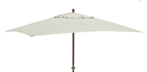 Rectangular Umbrella Canopy Replacement - Outdoor Canvas, Natural, Like New, Retail - $199