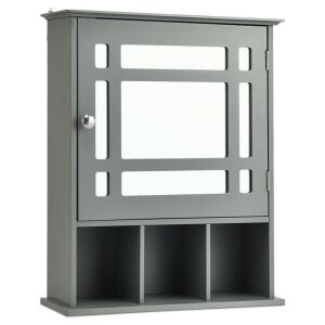 Wall-Mounted and Mirrored Bathroom Cabinet