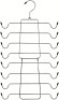 Case of Niclogi&nbsp;Space Saving Metal Folding Closet Organizer Hanger for Tank Tops, Cami, Bras, Bathing Suits, Belts, Ties - New&nbsp;