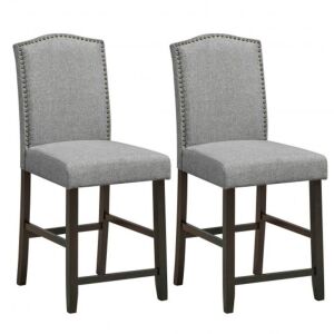 Set of (2) Counter Height Dining Chairs
