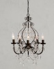 Pottery Barn,Paige Crystal & Metal Chandelier, Like New, Retail - $299