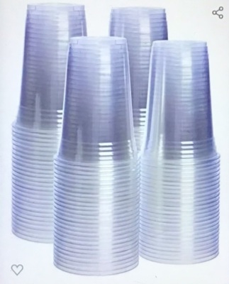 [100 Pack - 20 oz.] Crystal Clear PET Plastic Cups, New, Retail - $19.99