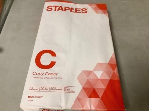 Lot of (8) Staples Copy Paper, E-Comm Return