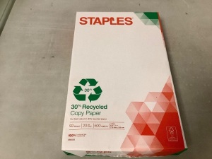 Lot of (10) Staples Copy Paper, E-Comm Return