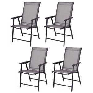 Set of (4) Patio Folding Chairs