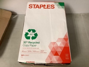 Lot of (5) Staples Copy Paper, E-Comm Return