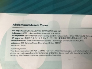 Sable Abdominal Muscle Toner, Untested, Appears New