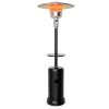 Outdoor Standing Propane Heater with Table & Wheels