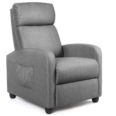 Pu Leather Massage Recliner Chair With Footrest
