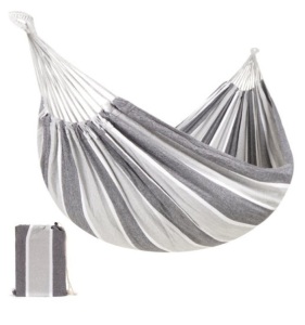 2-Person Brazilian-Style Double Hammock w/ Portable Carrying Bag, Steel