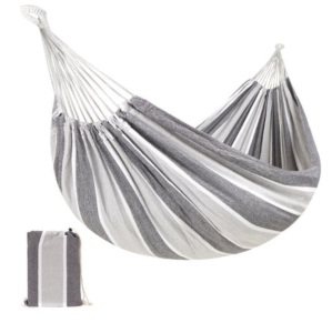 2-Person Brazilian-Style Double Hammock w/ Portable Carrying Bag, Steel