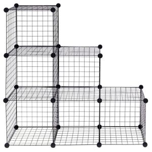 DIY 6-Cube Grid Wire Cube Shelves