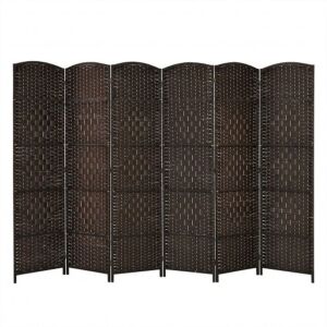 6.5' 6-Panel Weave Folding Room Divider