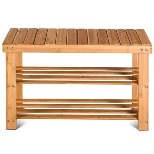 2-Tier Bamboo Shoe Bench 