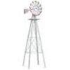 8' Silver Windmill