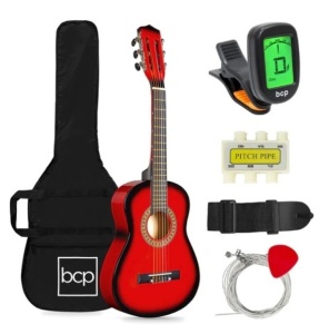 Kids Acoustic Guitar Beginner Starter Kit with Carrying Case - 30in, Appears New