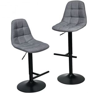 Set of (2) Adjustable Bar Stools 