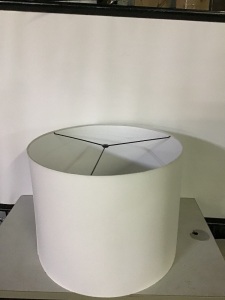 Oversized Gallery shade SS drum D21 xH16.5OversizedWhite, Like New, Retail - $89