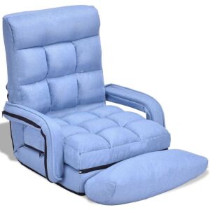 Folding Chair Sofa with Armrests and Pillow