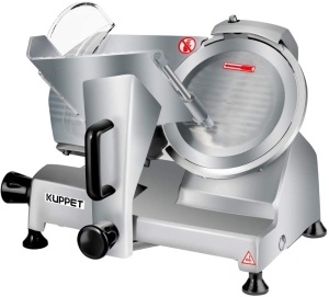 Meat Slicer, Kuppet Electric Food Slicer, Removable 10’’ Stainless Steel Blade and Food Carriage, Food Slicer Machine for Meat, Cheese, Bread(240W). Appears New