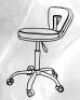 Pedicure Chair Stool - Black