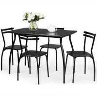 5 Pcs Dining Set Table and&nbsp;Chairs&nbsp;