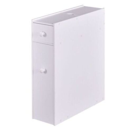 White Bathroom Cabinet Space Saver Storage Organizer