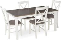 Powell Furniture Jane 5 Piece Dining Set, White
