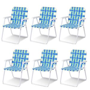 Set of (6) Folding Patio Chairs