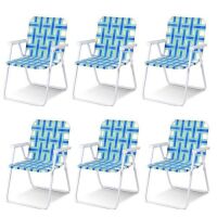 Set of (6) Folding Patio Chairs