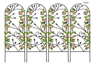 4 Pack Garden Trellis for Climbing Plants 46" x 15", Appears New