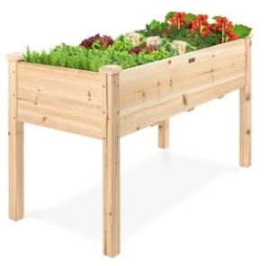 Raised Garden Bed, Elevated Wood Garden Planter Stand