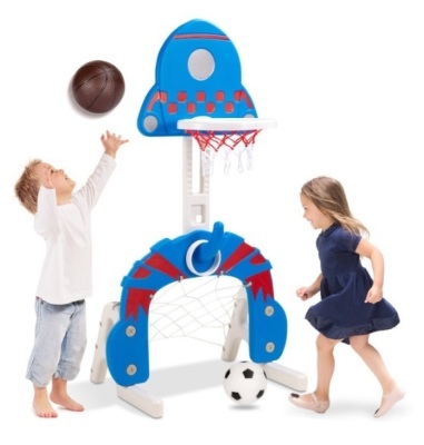 Toddler Activity Center Indoor Outdoor (Basketball, Soccer & Ring Toss)