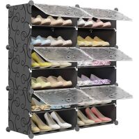 Portable Shoe Rack - Holds 24 Pairs