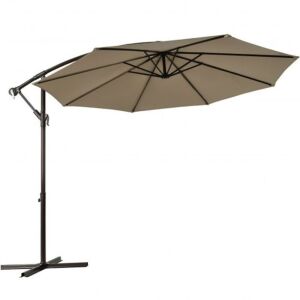 10' Offset Patio Umbrella - Tan