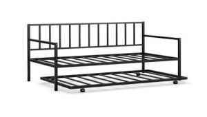 Twin Metal DayBed with Roll Out Trundle