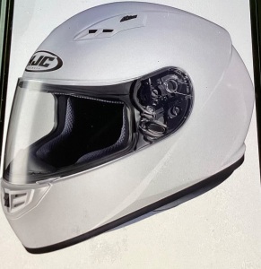 HJC Helmets 130-143CS-R3 Unisex-Adult Full Face SolidMotorcycle Helmet (White,Small), Like New, Retail - $99.99