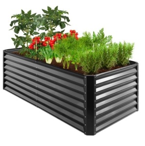 Outdoor Metal Raised Garden Bed for Vegetables, Flowers, Herbs - 6x3x2ft, Appears New