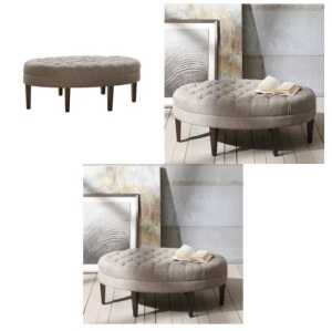 Madison Park Martin Surfboard Tufted Ottoman