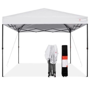 One-Person Setup Instant Pop Up Canopy w/ Wheeled Bag - 10x10ft