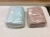Lot of (2) JMD TEXTILE Quick-Dry 100% Combed Cotton Bathroom Jacquard Towel Sets, Fade-Resistant 6 pc，Light Blue & Coffee - Appear New&nbsp;