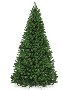 Premium Artificial Spruce Christmas Tree w/ Foldable Metal Base, 7.5ft