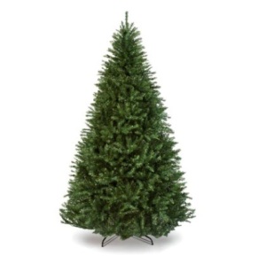 Hinged Douglas Full Fir Artificial Christmas Tree w/ Metal Stand, 6ft