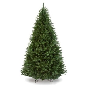 Hinged Douglas Full Fir Artificial Christmas Tree w/ Metal Stand, 6ft