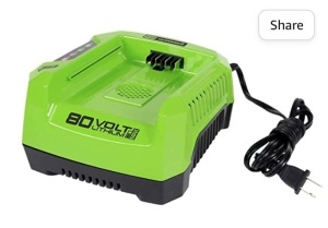 Greenworks PRO 80V Rapid Charger (Genuine Greenworks Charger), Like New, Retail - $56.42