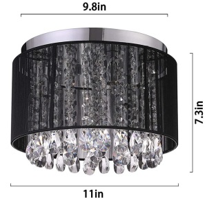 Modern Flush Mount Chandelier